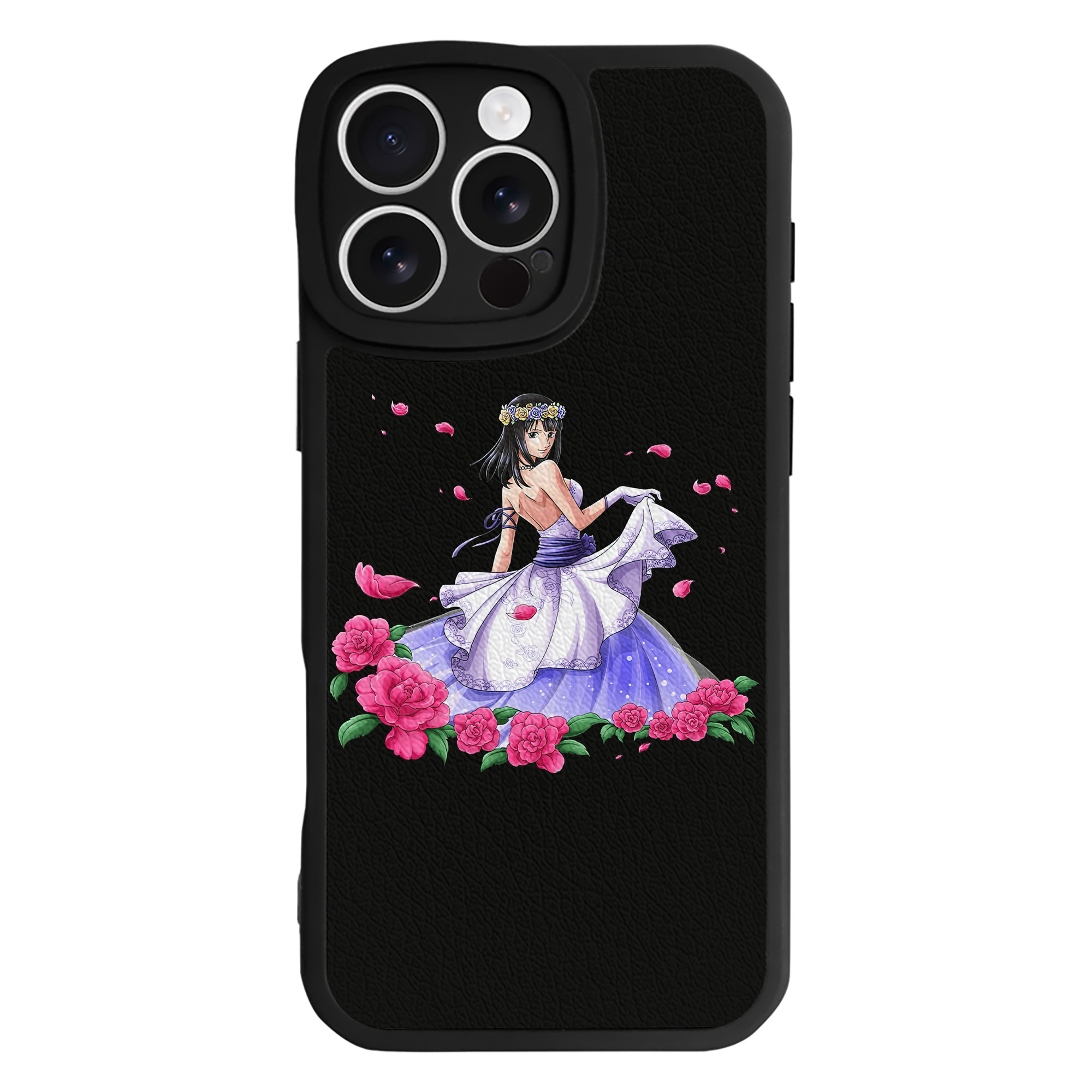 （画像用） ワンピース ニコ・ロビン ONE PIECE Nico Robin 【iPhone 16シリーズ対応】シリコンスマホケース（レザー調） 材質：シリコン